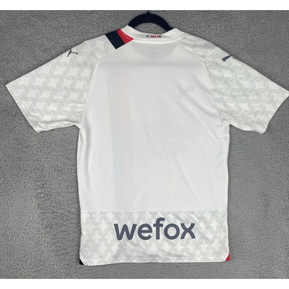 Puma Soccer Jersey AC Milan Away 2023/2024 Mens Medium White Serie A Futbol EUC - Picture 8 of 9